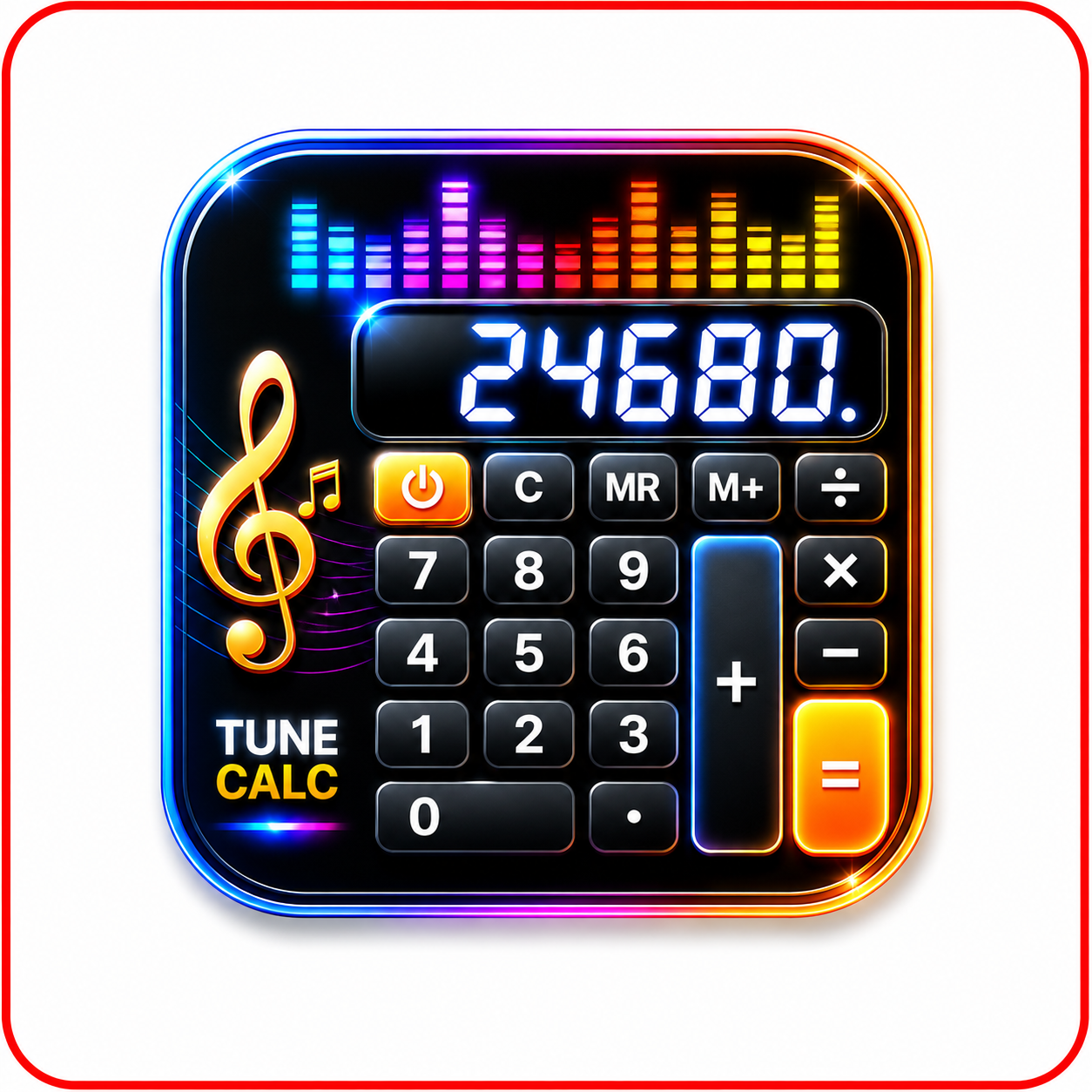 TuneCalc app logo and business calculator